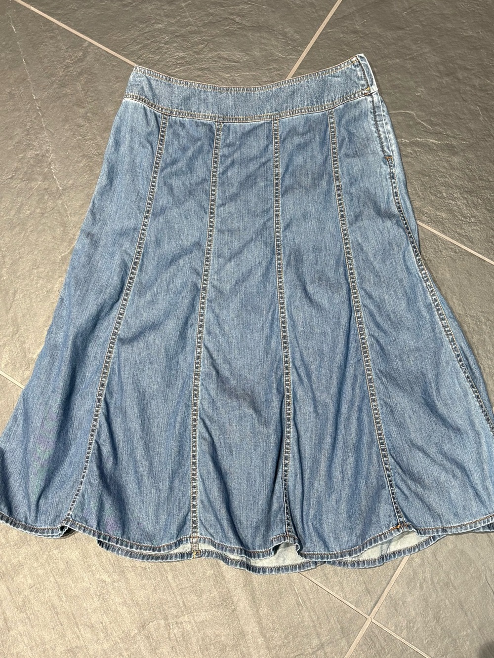 Vintage Y2K Denim Tulip Skirt Size 12 Liz Claiborne